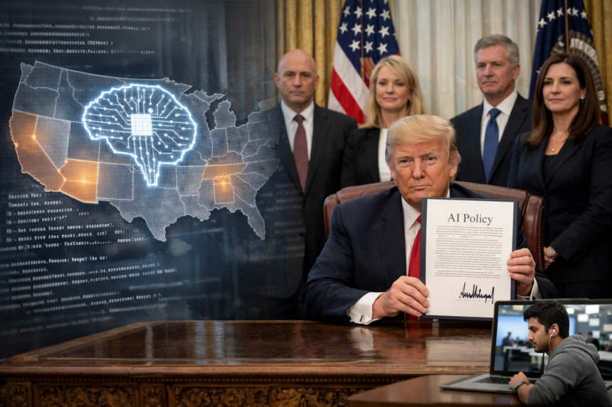 ai-policy Trump AI order benches US states from writing their own rules