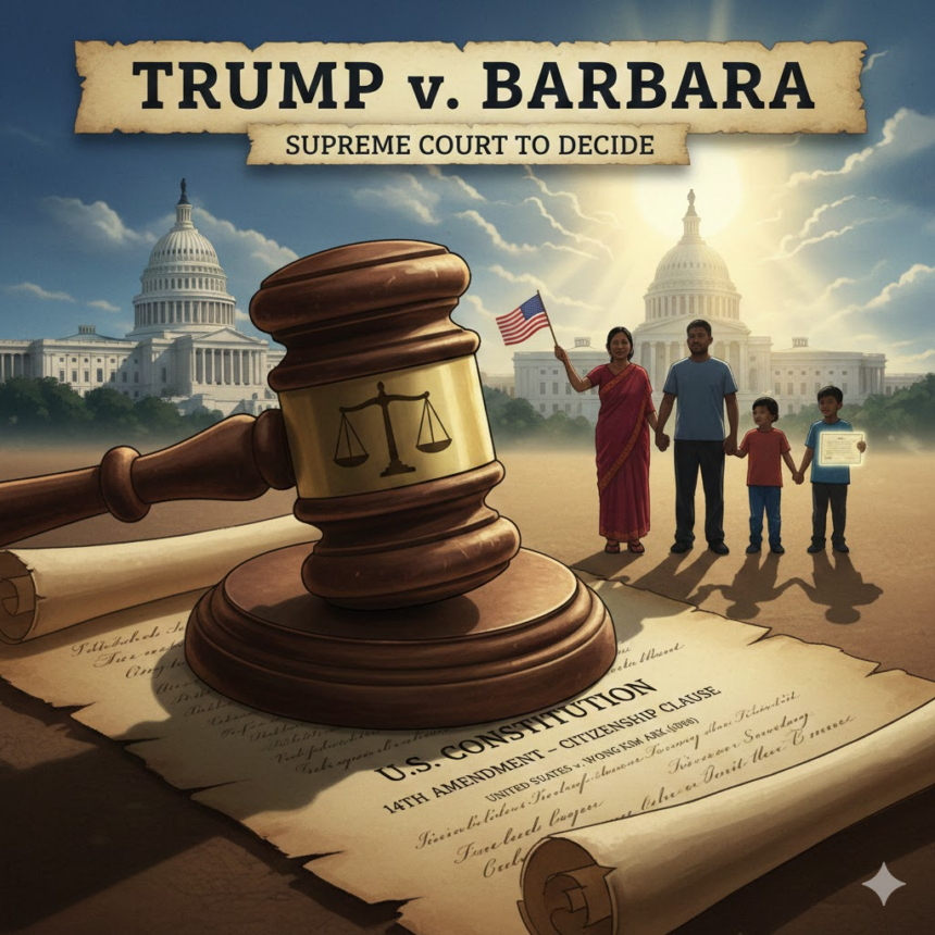 image US Supreme Court Takes Up Trump Birthright Citizenship Case