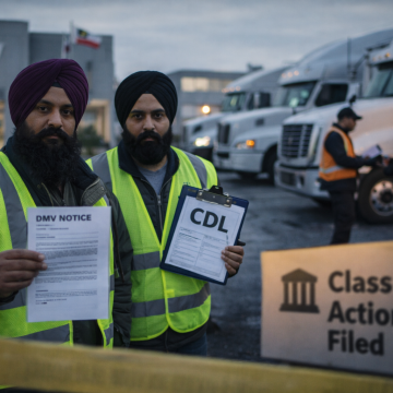 indian-truck-drivers-sue-california-dmv-cdl Indian-origin truck drivers sue California DMV over mass CDL cancellations
