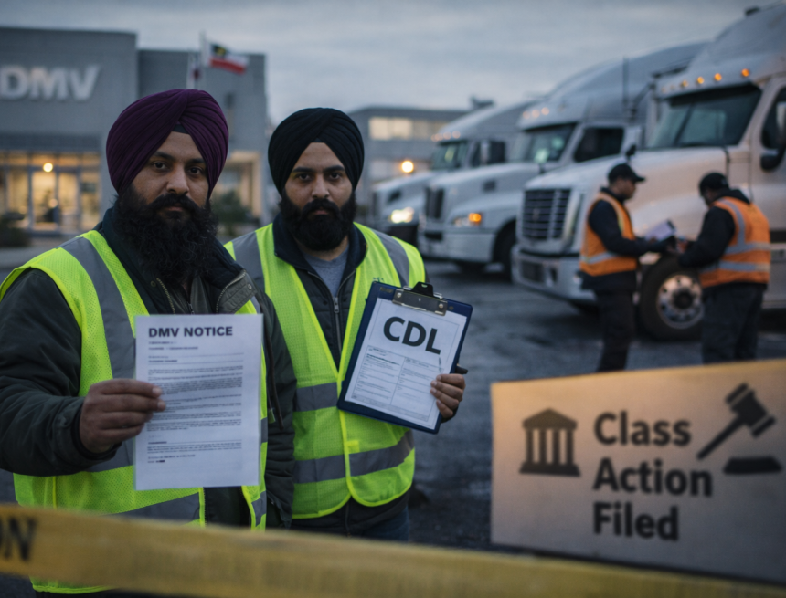 Indian-origin truck drivers sue California DMV over mass CDL cancellations