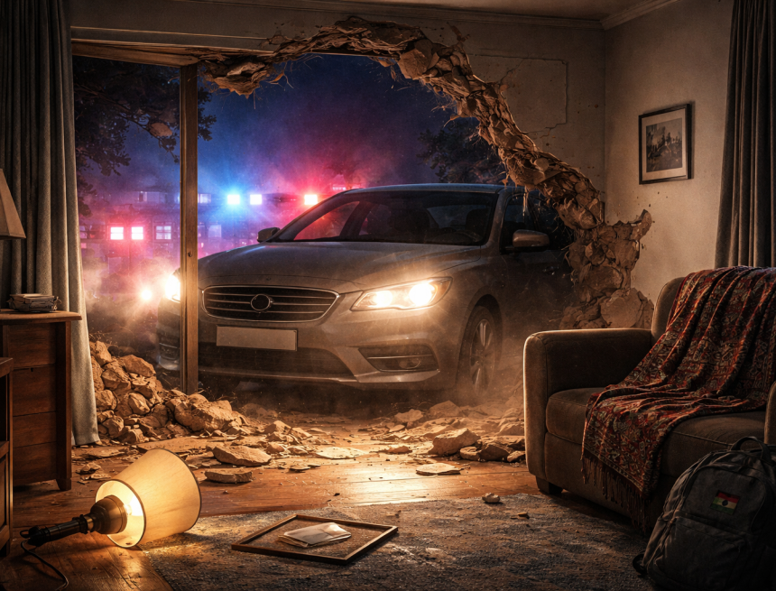 car crashes into home car crashes into home